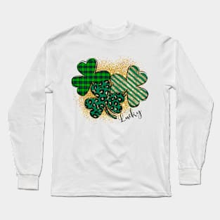 St. Patrick's Day Lucky Heart Long Sleeve T-Shirt